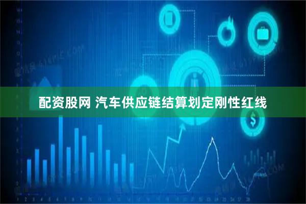 配资股网 汽车供应链结算划定刚性红线